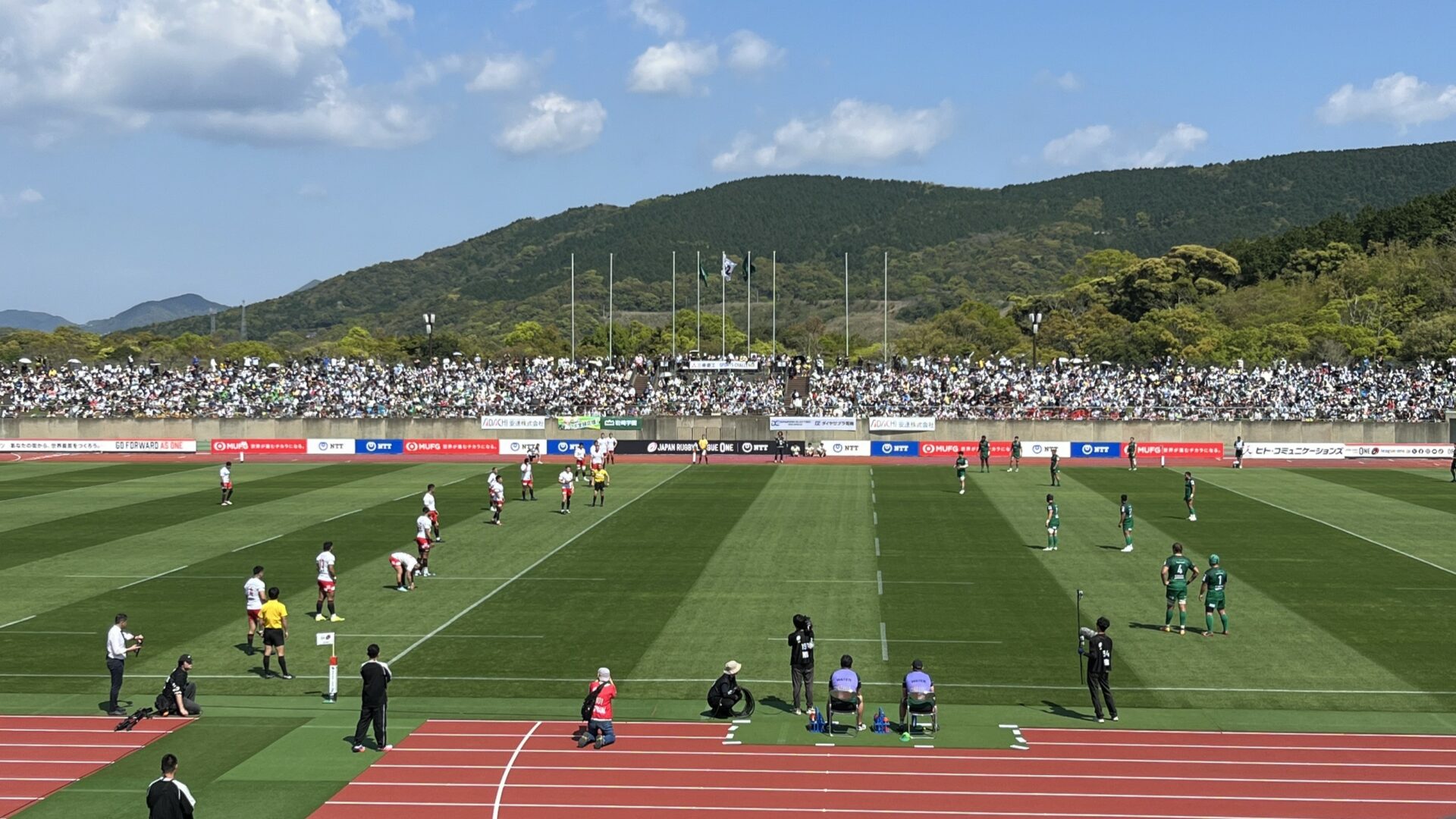 長崎で初開催、ラグビー「リーグワン」の公式戦観戦